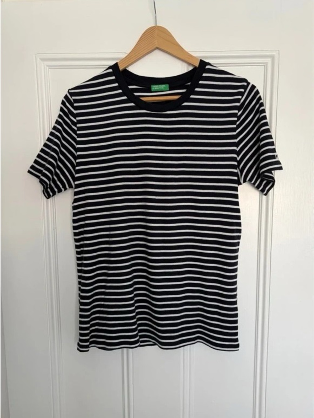 Striped Black & White Crewneck Tee